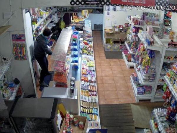 The individual entered the store at approximately 8:15pm Monday