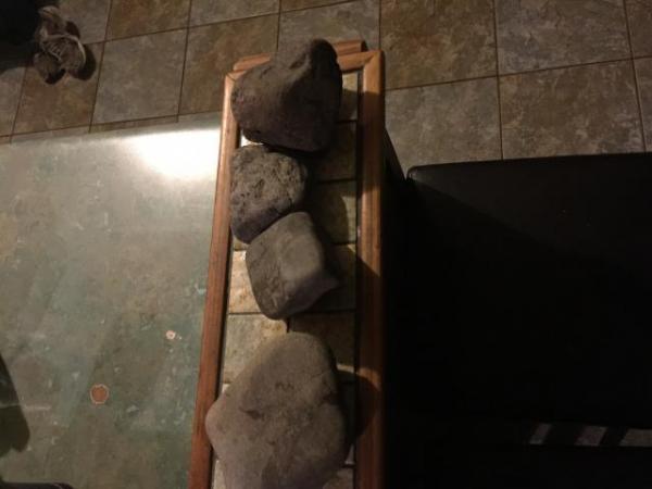Rocks found at the scene