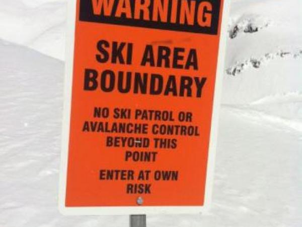 Mt Ruapehu warning sign