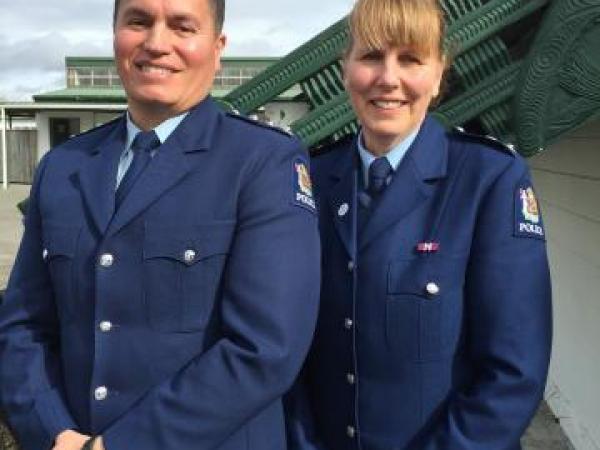Supt Sandra Venables and Inspector Damin Ormsby 