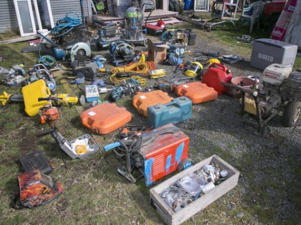 Tools and other items recovered