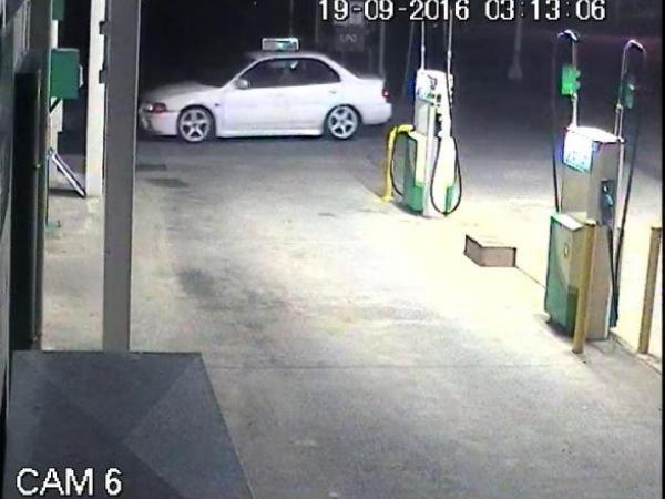 This vehicle was involved with two burglaries this morning 