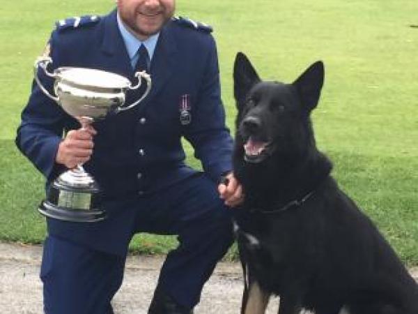 National patrol dog defending champions Senior Constable Dave Robison and his dog Isaac, from Whakatane.