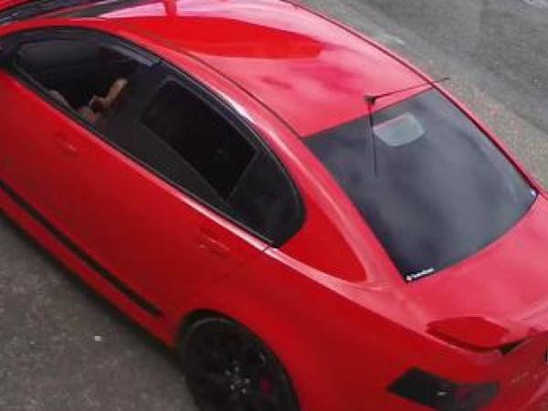 Red Holden Commodore