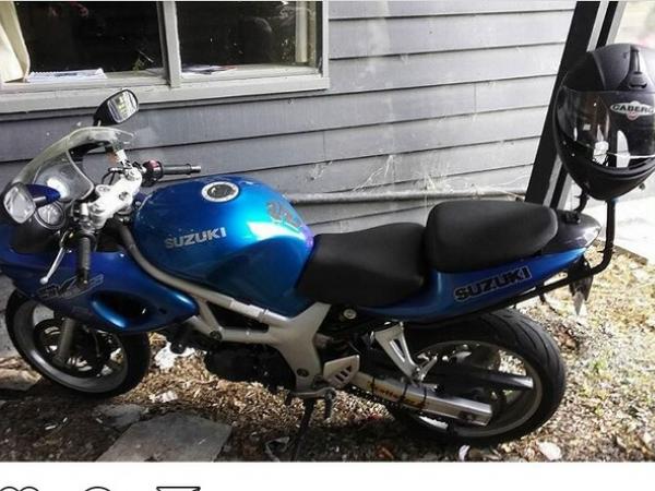 Motorbike belonging to Lucas Sven Halgren