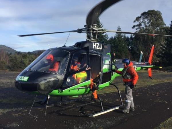 All trampers and rescuers were uplifted this morning