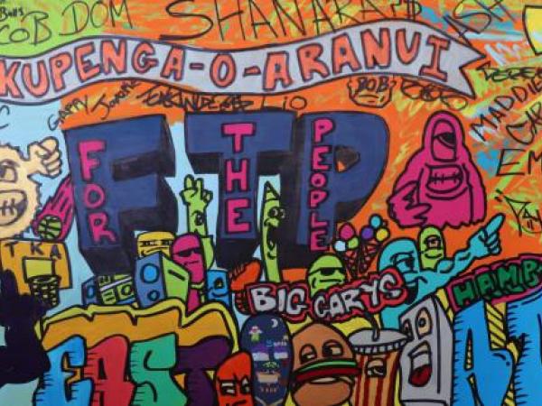 For The People - street art in Aranui
