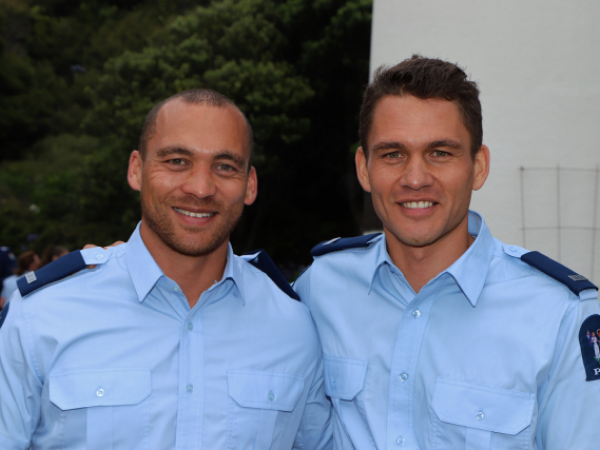 Brothers and award-winners Constables Joshua (L) and Riki Kauika