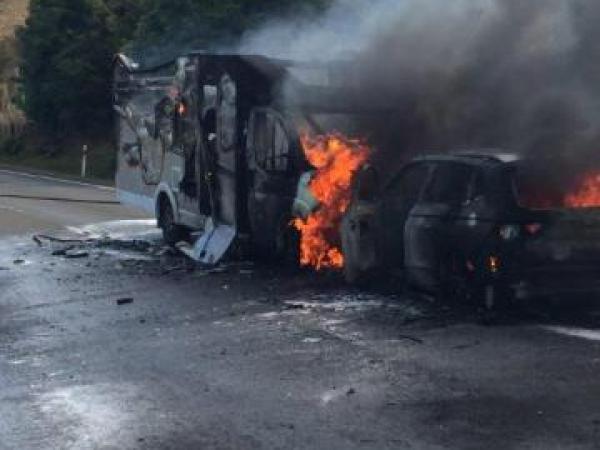 The scene of the crash