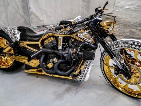 One of the motorcycles seized