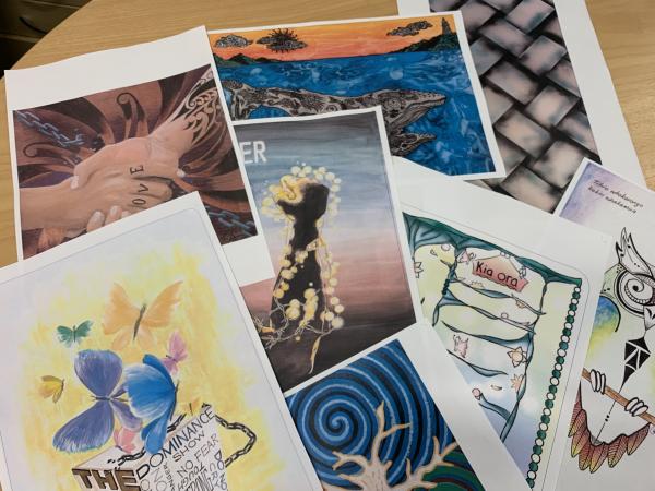 Some of the final entries in the Wellington District art competition