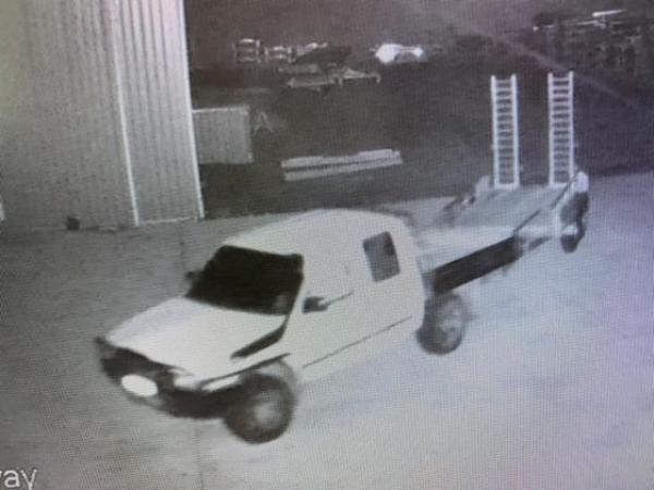 Police would like to hear from anyone who has seen a white 2000 Ford Courier XL crew cab, registration DQB545.