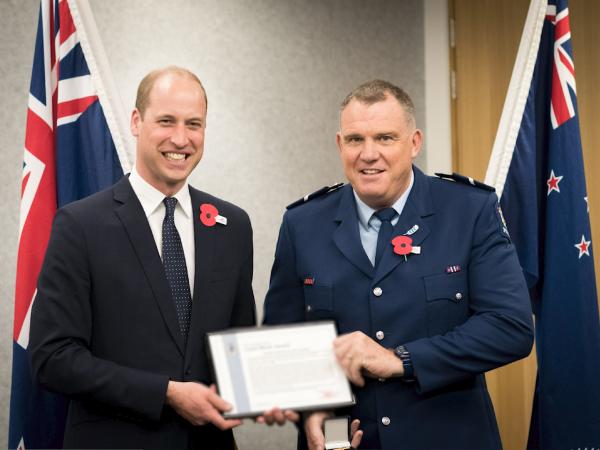 Presentation to Senior Constable Jim Manning
