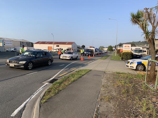 Nelson officers during the weekends road safety operation