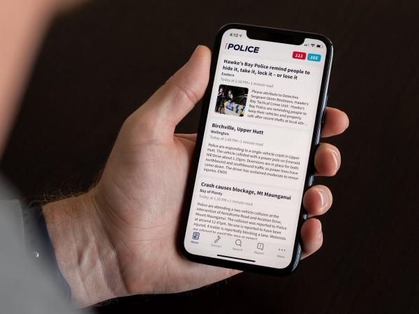 NZ Police app screen