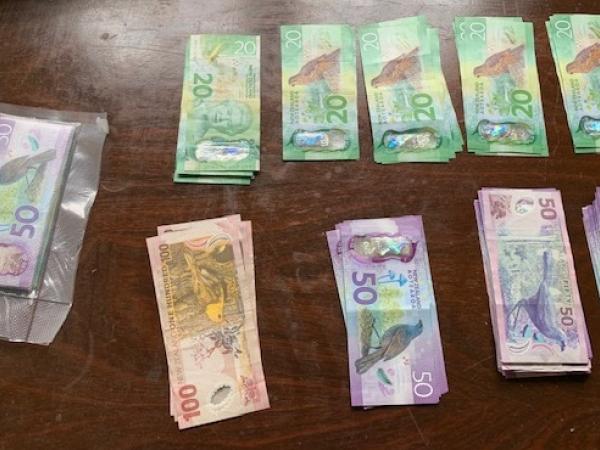 More than $15,000 in cash was located
