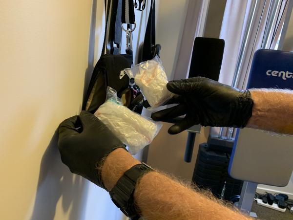 Drugs found during a search warrant. 
