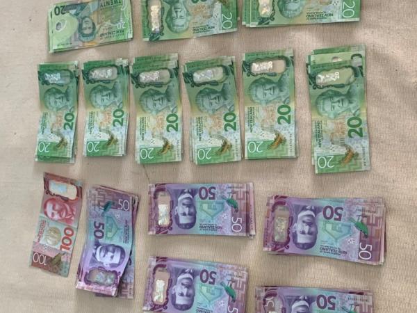 Cash recovered during search warrants executed today. 