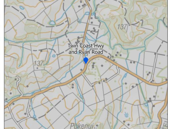 Mangawhai Road and Ryan Road