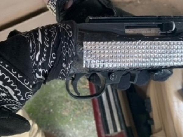 A firearm recovered from a property