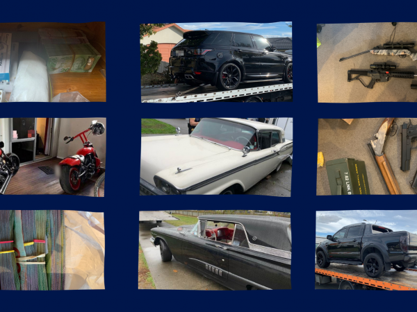 Assets seized in warrants