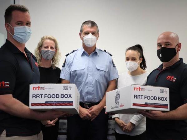 Some Police staff with the Rapid Relief Team