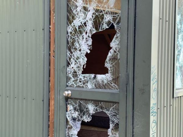 The exterior and interior of the homes were damaged extensively.
