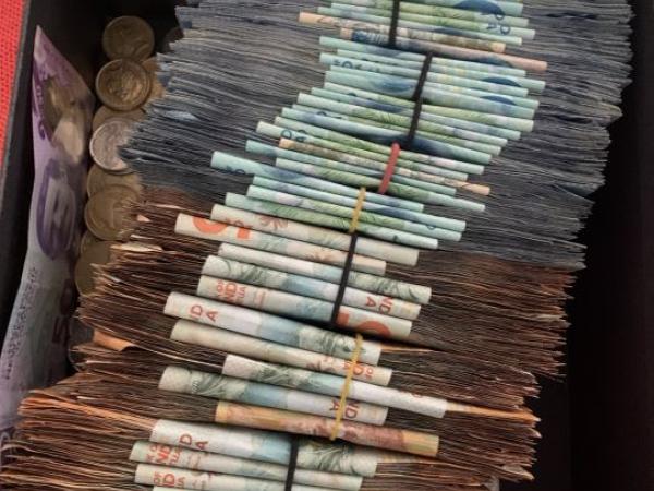 Cash seized today as part of Op Ellerslie
