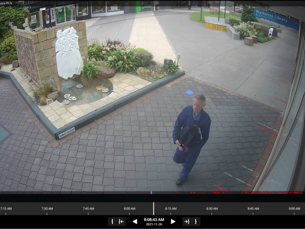 Joe was sighted Friday walking eastwards on Elizabeth Street, Waikanae.