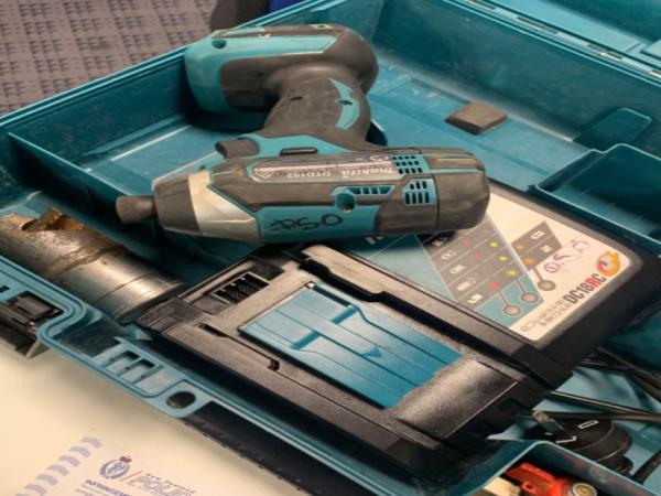 Police are looking for the owner of this drill