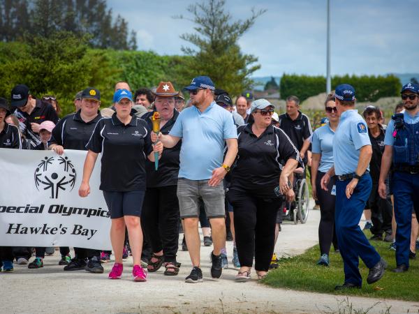 LETR Torch Run in Hastings recently