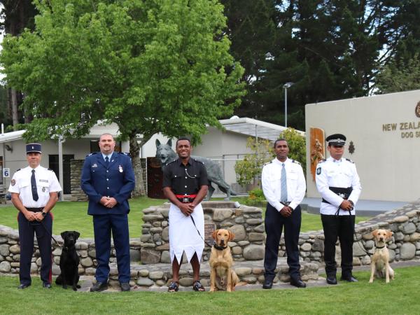 Police dog graduates