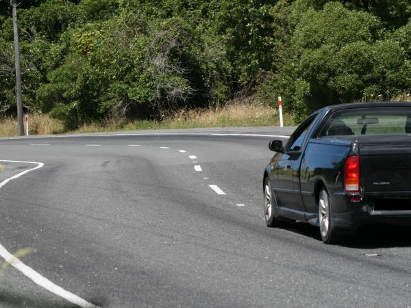 Car on the wrong side of the road
