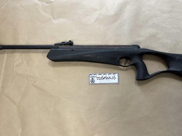 Another of the seized firearms