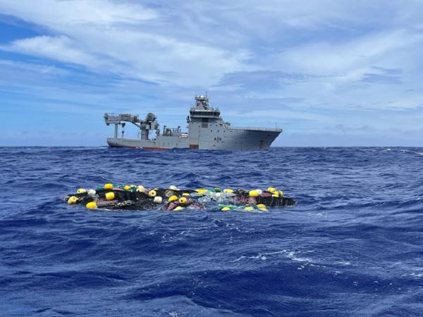 3.2 tonnes of cocaine was recovered from the Pacific Ocean under Operation Hydros. Photo / NZDF