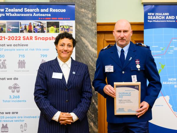 3. Hon Kiri Allan and Sergeant Tod Hollebon 