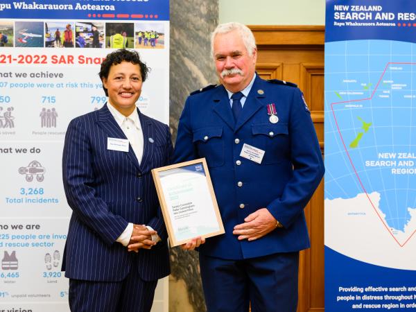 5. Hon Kiri Allan and Senior Constable Peter Cunningham 