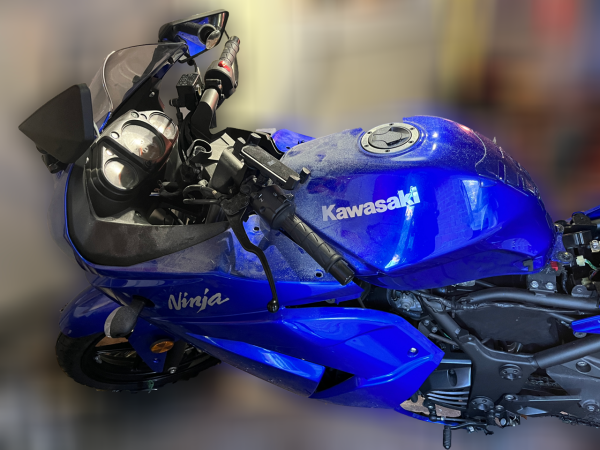 A motorcycle recovered duirng Operation Broomstick