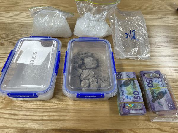 Police seized a number of items on Thursday, including 3.5kgs of methamphetamine.