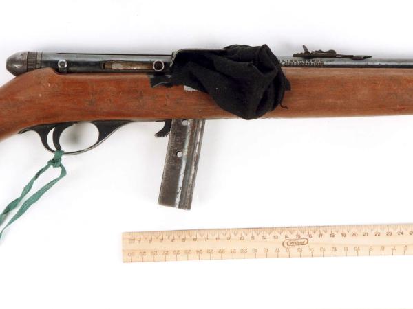 The firearm used by Mr Kiwi in the attempted murder.