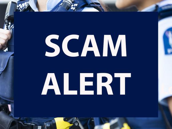 Scam alert graphic