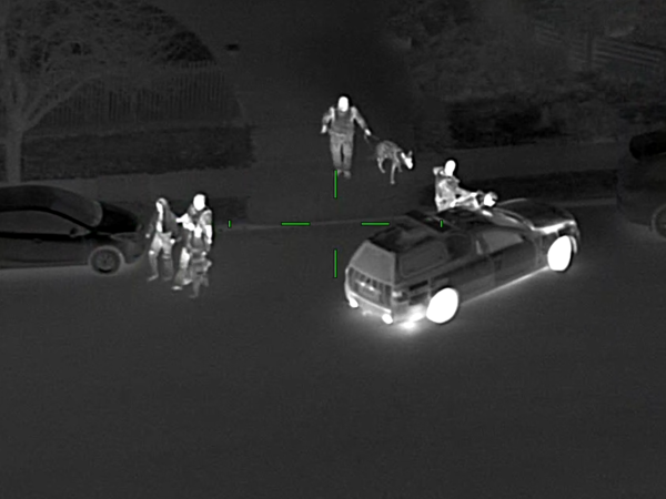 Footage from the Police Eagle helicopter during an arrest in Remuera last night.
