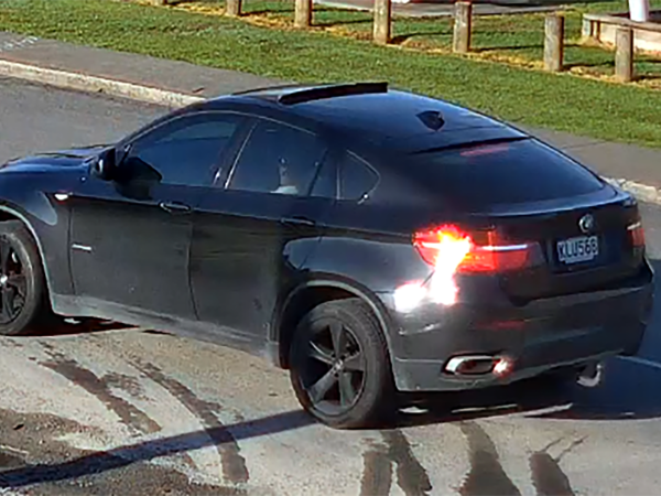 Police are seeking sightings of a black BMW, registration KLU568