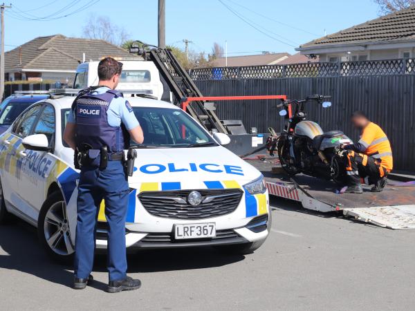 Motorcycle impounded following search warrant