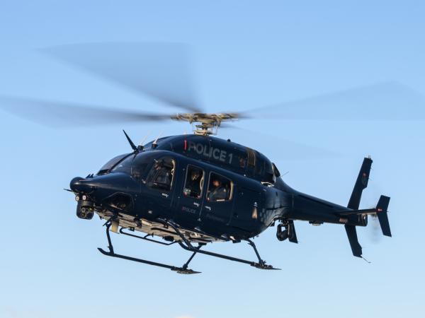 A male has been charged following an alleged laser strike on Eagle