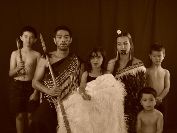 Hori Gage and his whanau