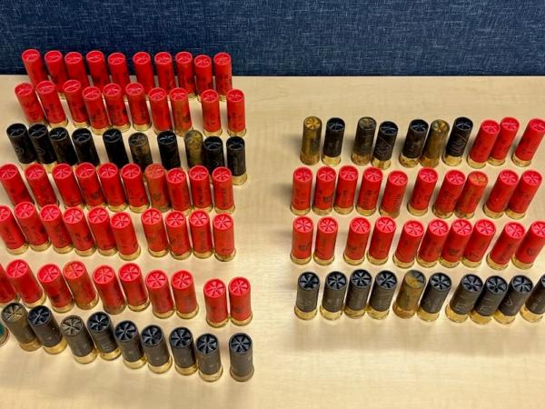 A large amount of ammunition was also discovered