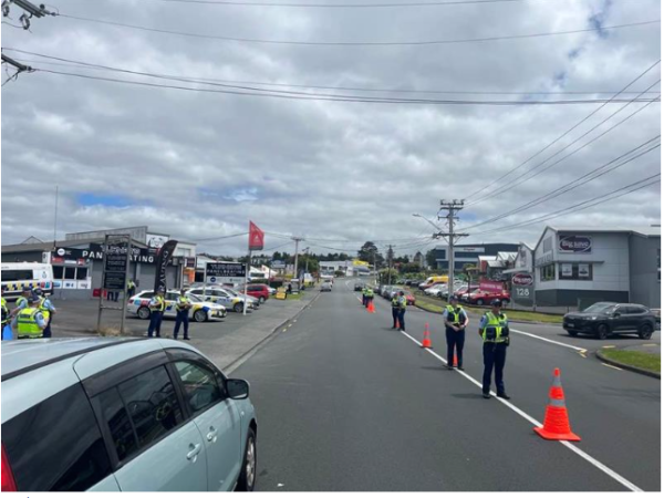 North Shore Police issued 45 infringements following a Head Hunters gang event in Wairau.