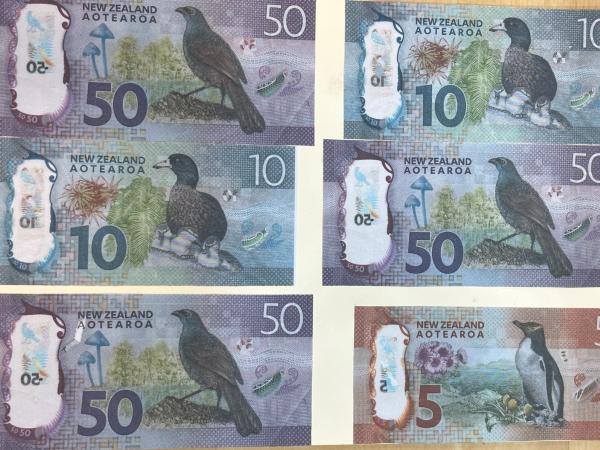 A large sum of forged banknotes was discovered at the address