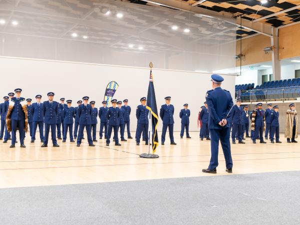A police wing graduating in Porirua.